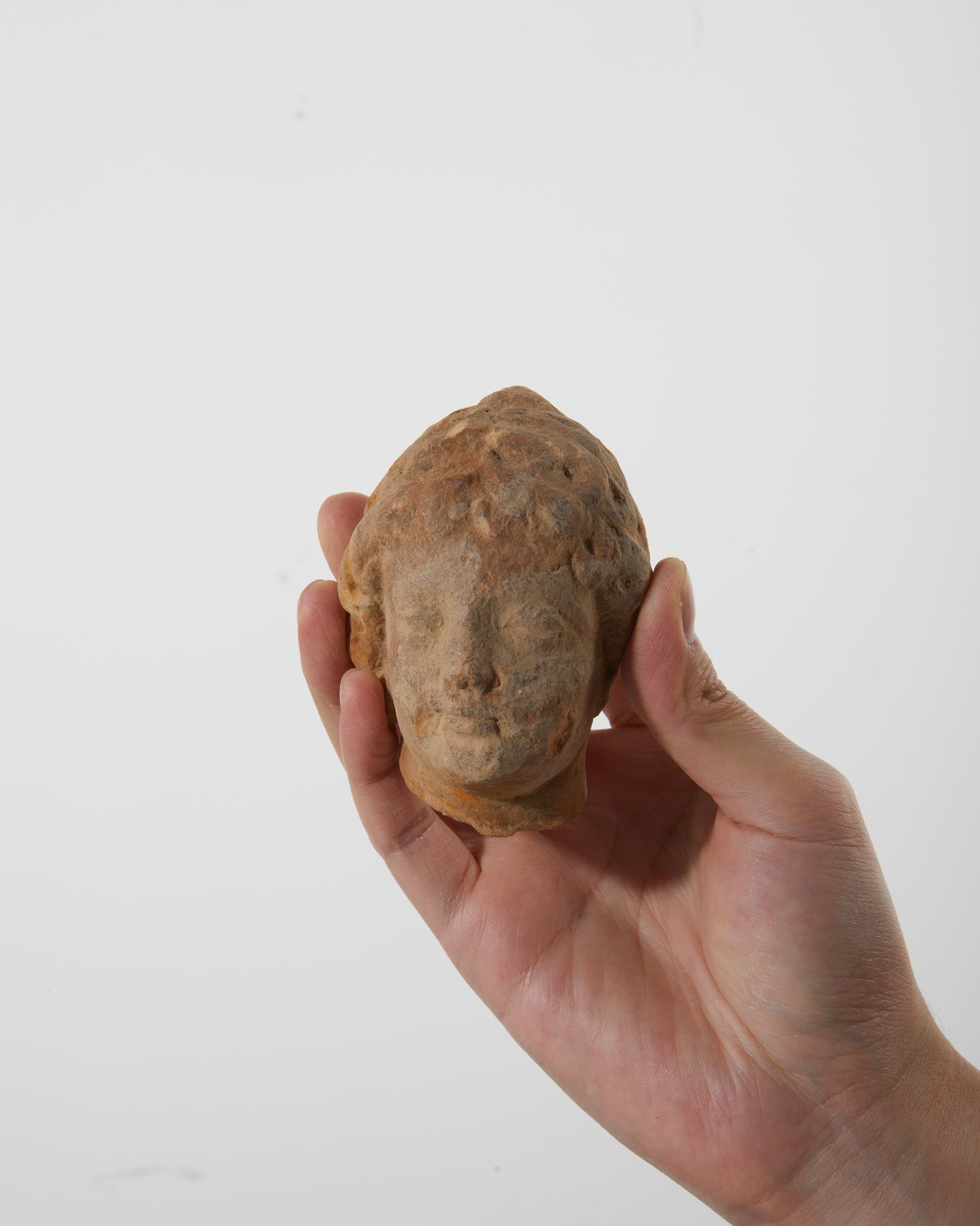 Gandhara Art 
Stucco Bodhisattva Head|Eternal Serenity - wei.antique