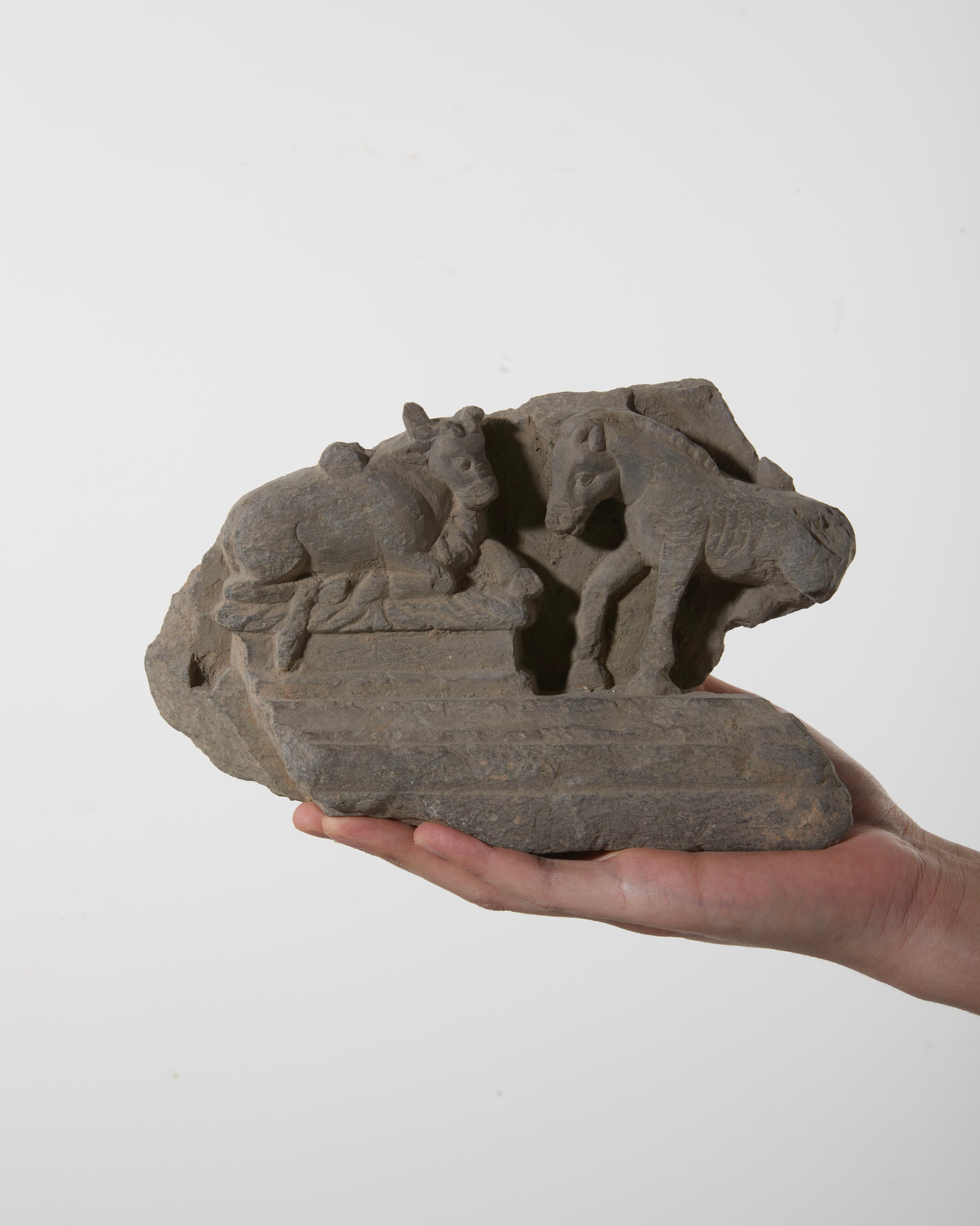 Gandhara Art 
Relief Fragment|Silent Guardian of Ancient Buddha Spirit - wei.antique