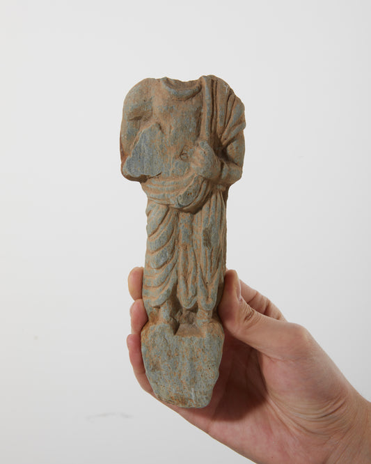 Gandhara Art 
Schist Buddha Body Fragment|Spirit Across Ages - wei.antique