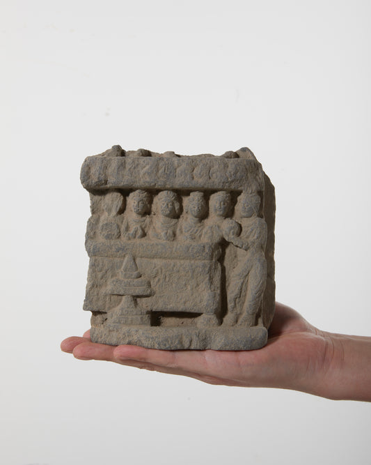 Gandhara Art 
Jataka Relief Relic|Kindness Whispered by Time - wei.antique