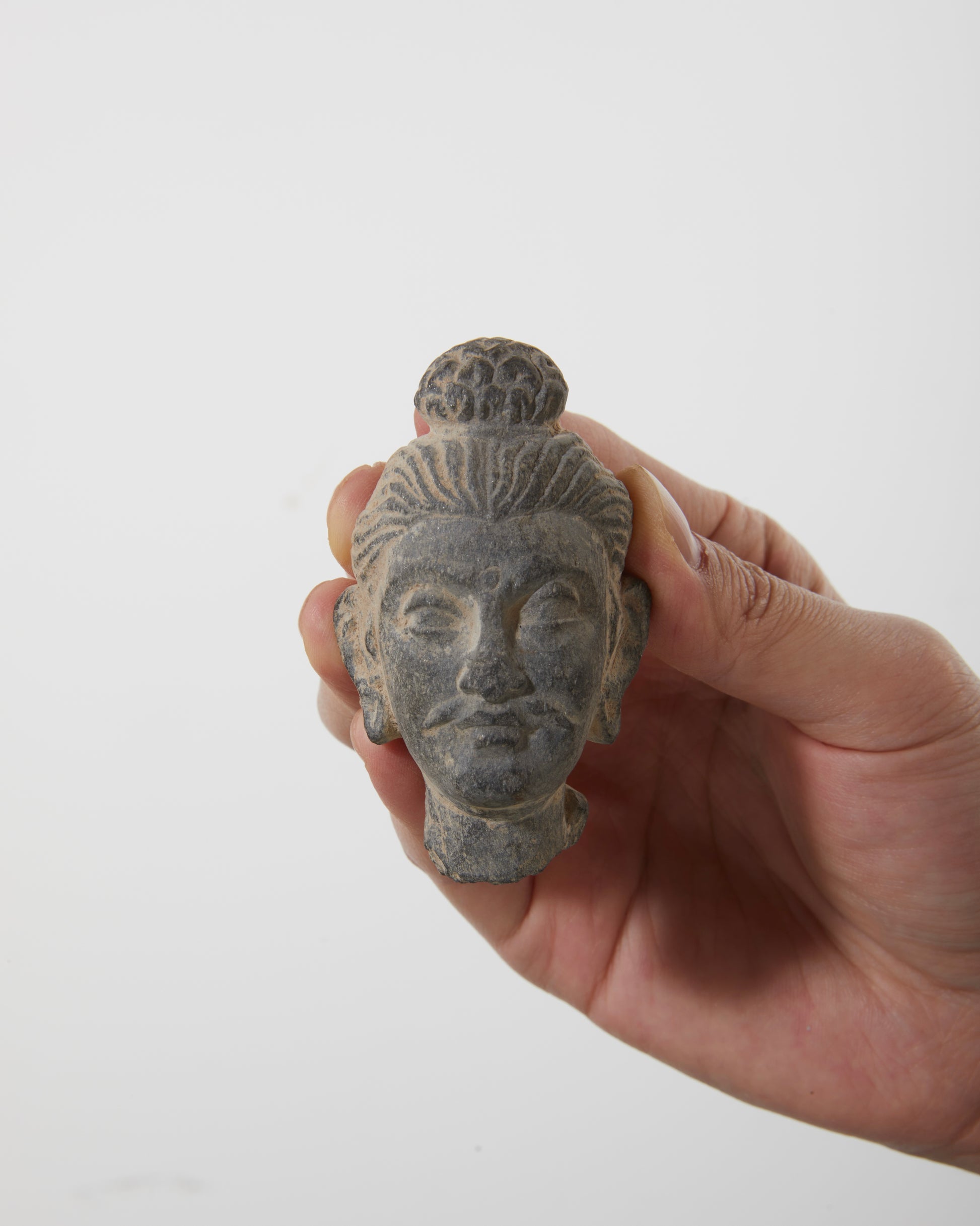 Gandhara Art 
Gray Schist Buddha Fragment|History and Faith - wei.antique