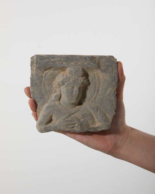 Gandhara Art 
Stone Relief Fragment｜Buddha Light Settled Through Time - wei.antique
